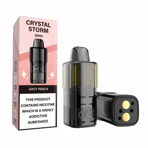 Juicy Peach Crystal Storm Bar 12K Prefilled Pod